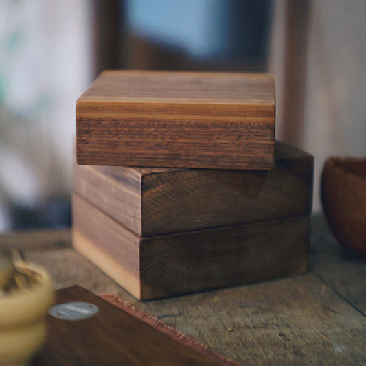 北美胡桃木 實木墊板/底墊 Square Walnut Wood Board-Forest Round Round