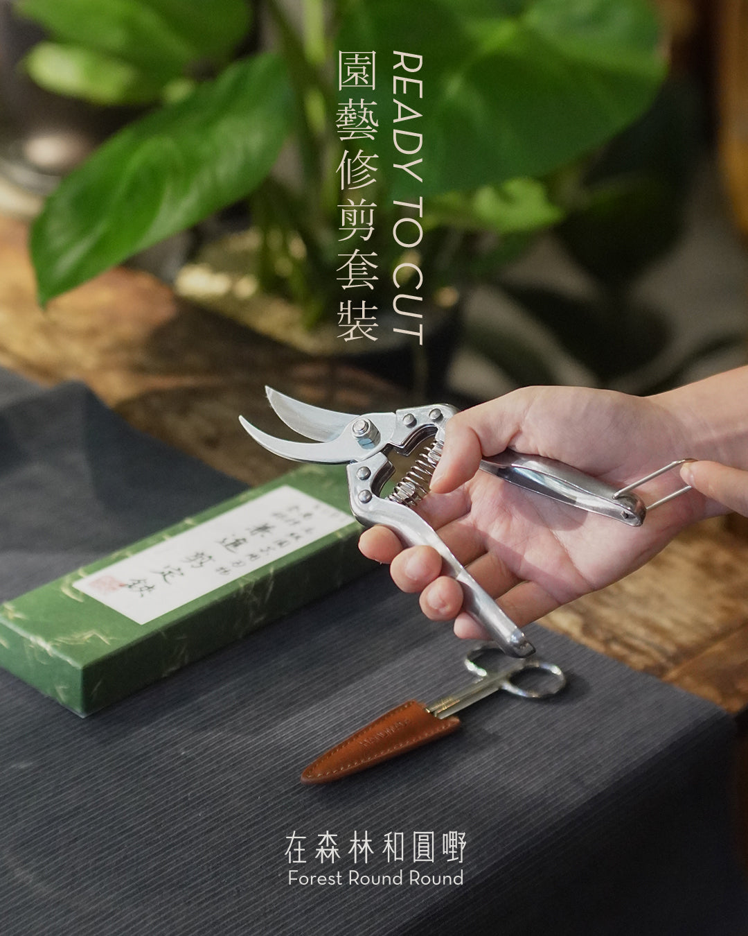 圓嘢特選 ｜Ready to cut  園藝修剪套裝 （套裝包含 2 把不鏽鋼剪刀）